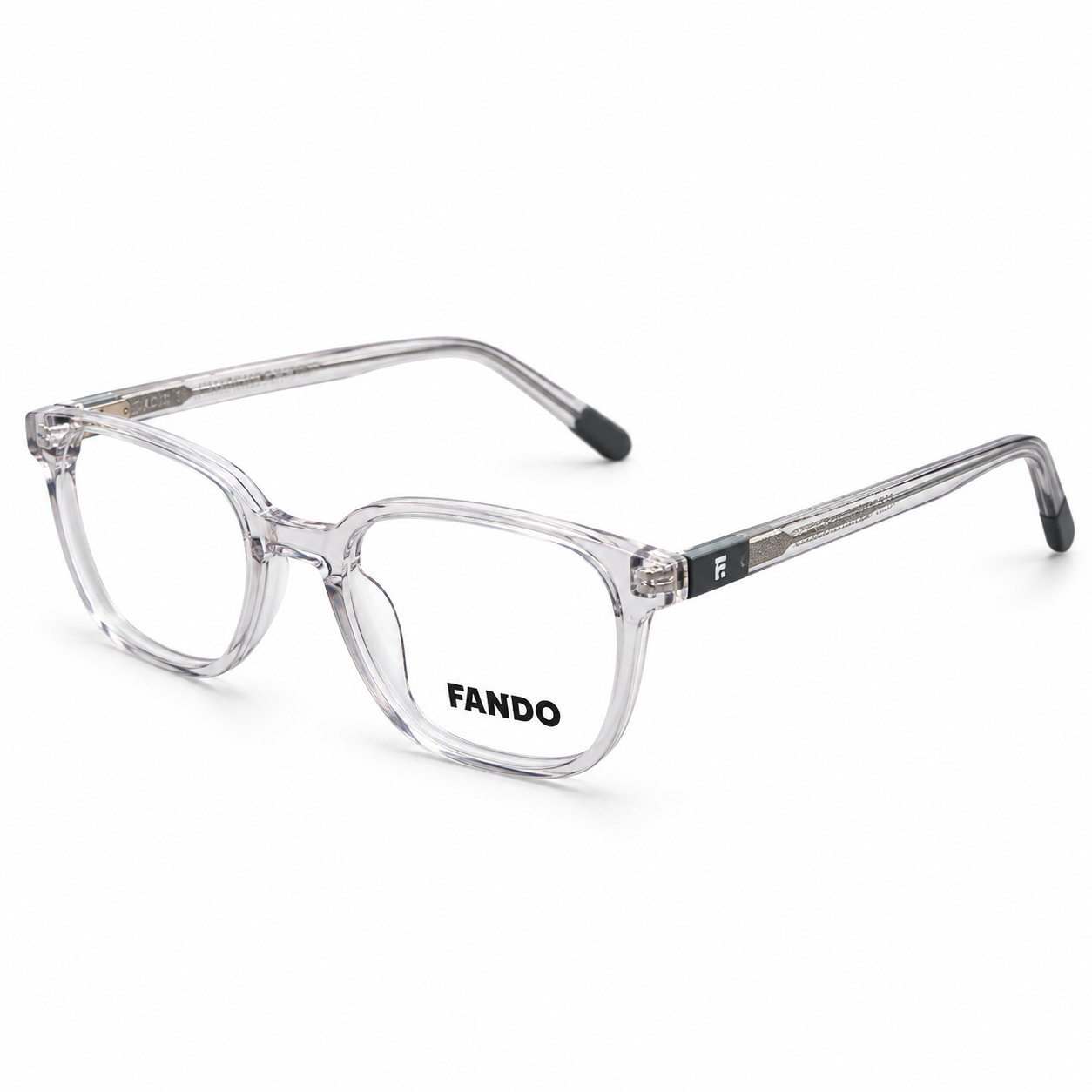 FANDO Crystal Clear & Navy Round Panto Frame