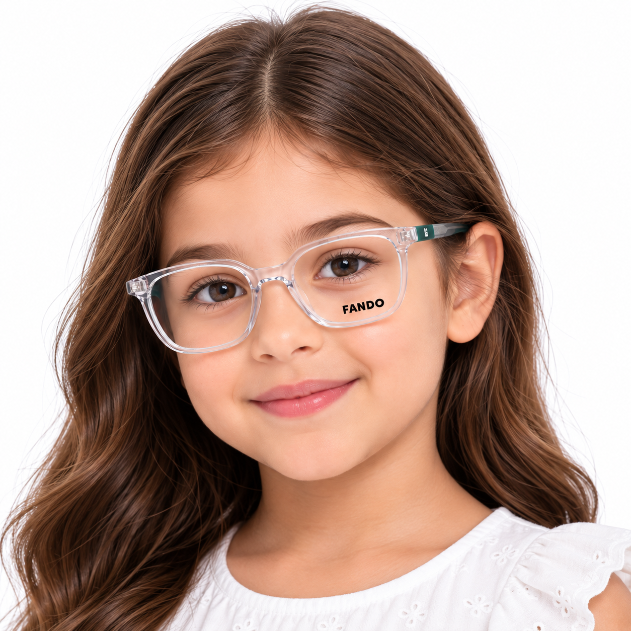 FANDO Crystal Clear & Emerald Green Square Frame - Image 5