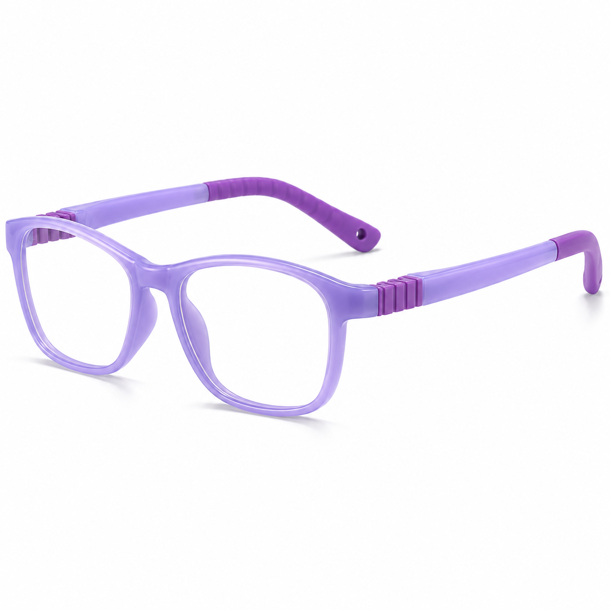 FANDO Kids Lavender & Deep Purple Rectangular Frame