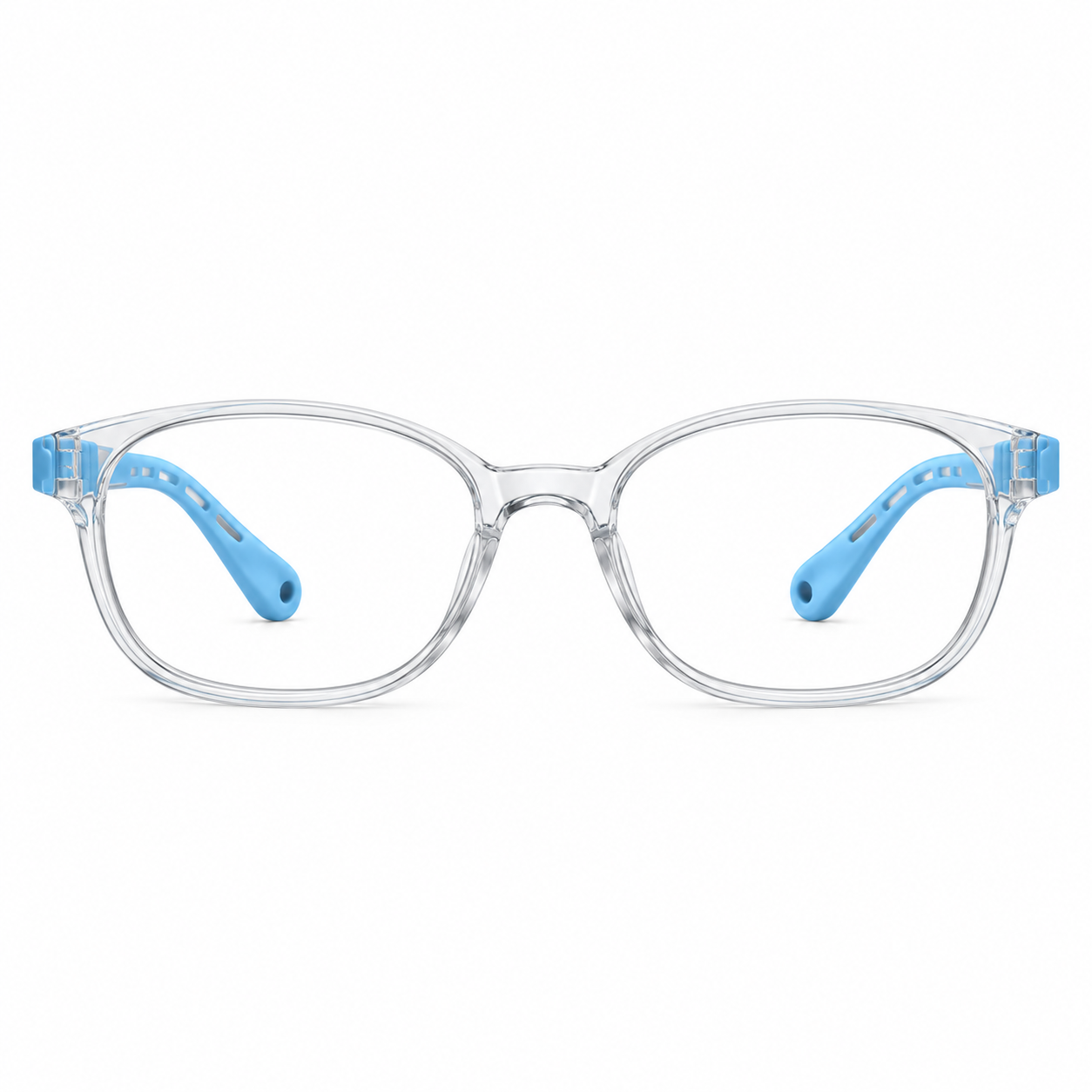 FANDO Kids Crystal Clear & Sky Blue Oval Frame - Image 2