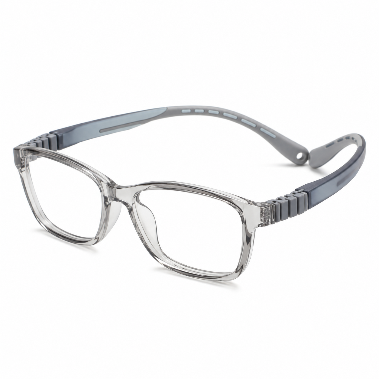 FANDO Kids Grey Rectangular Frame
