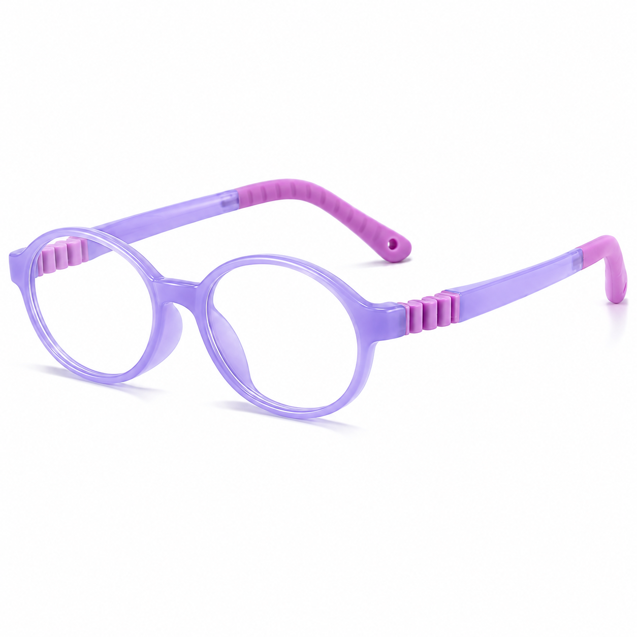 FANDO Kids Lavender & Deep Purple Oval Frame