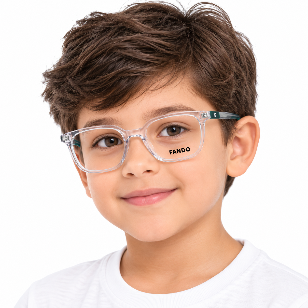 FANDO Crystal Clear & Emerald Green Square Frame - Image 4