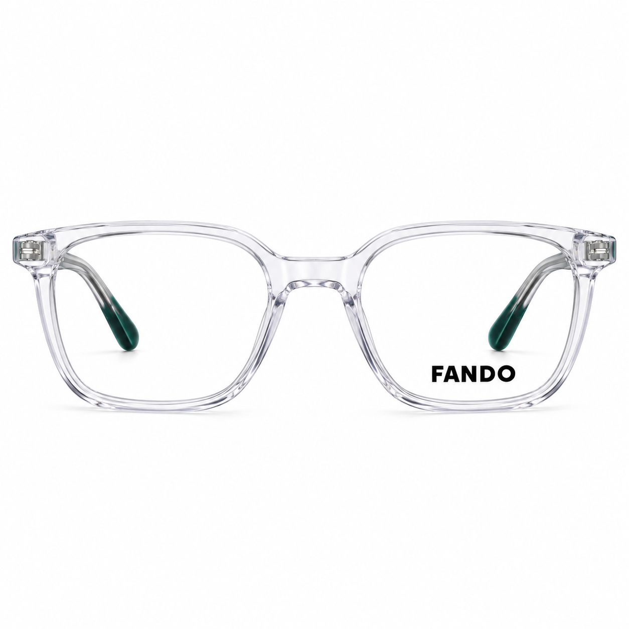 FANDO Crystal Clear & Emerald Green Square Frame - Image 2