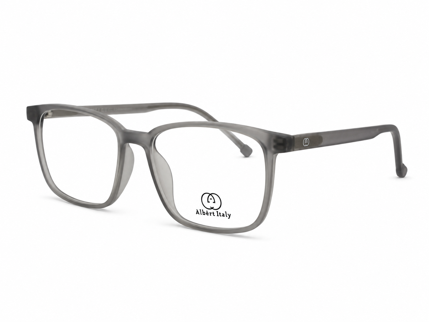 Albert Italy Matte Translucent Grey Rectangular Frame