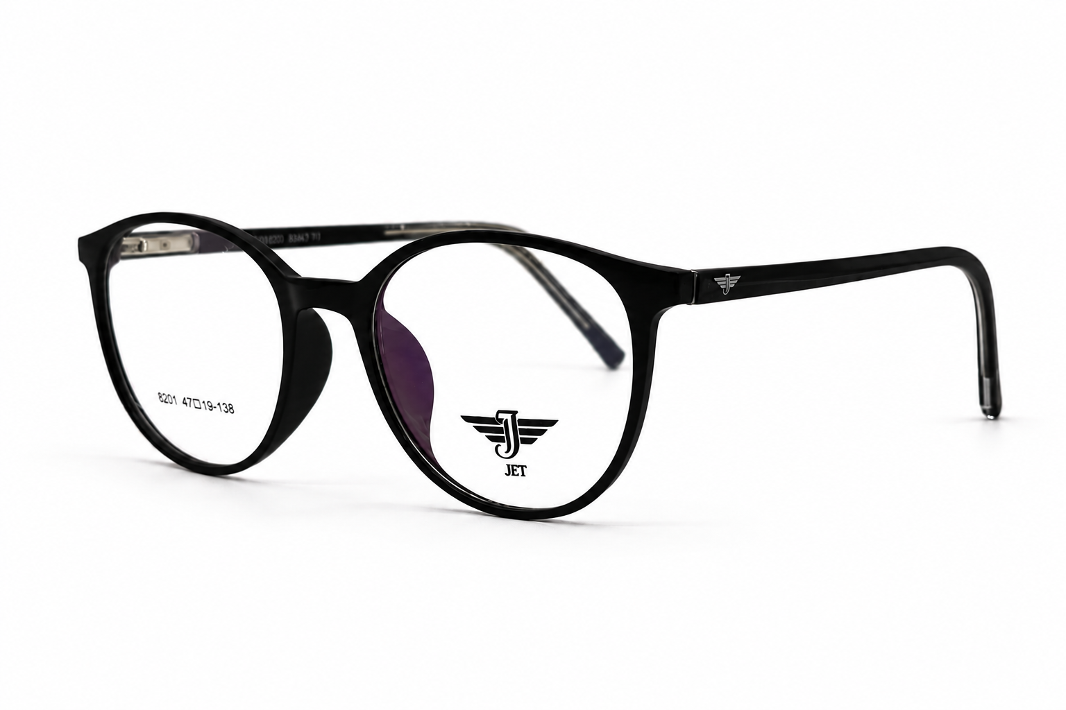 JET Black Round  Frame