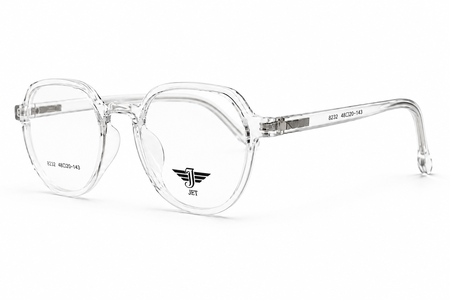 Jet Crystal Clear Hexagonal Frame