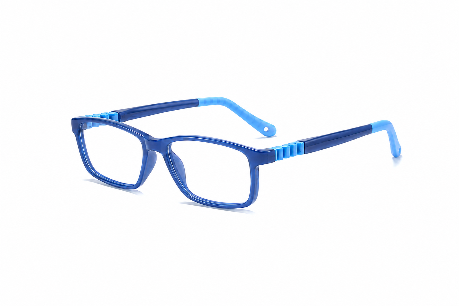 FANDO Navy Blue & Sky Blue Rectangular Frame