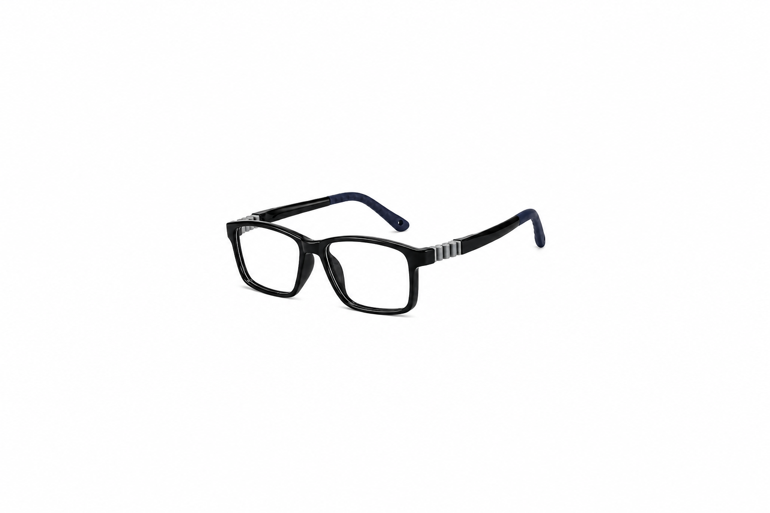 Fando Black & Navy Blue Rectangular Frame