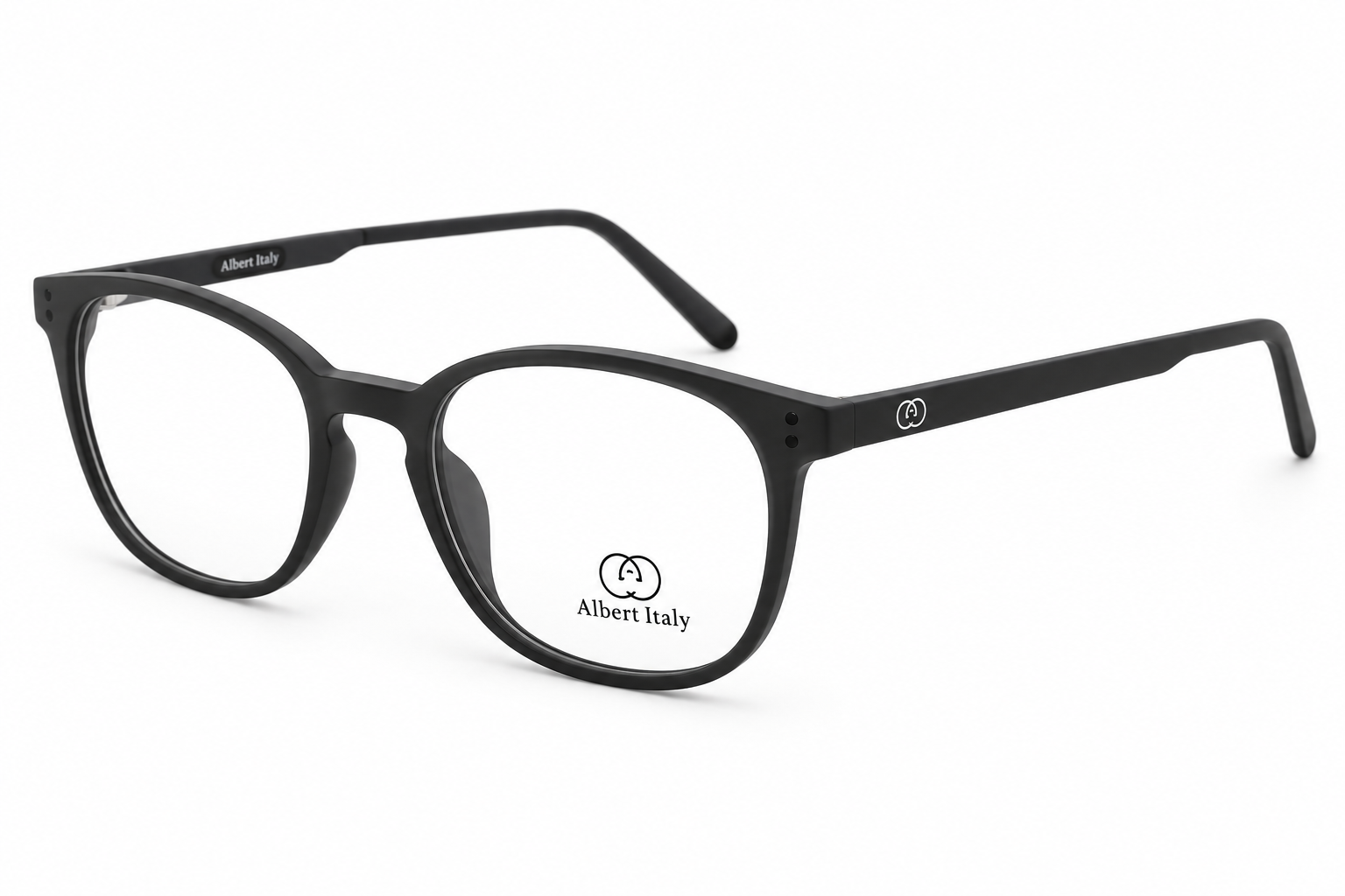 Albert Italy Matte Slate Grey Round Frame
