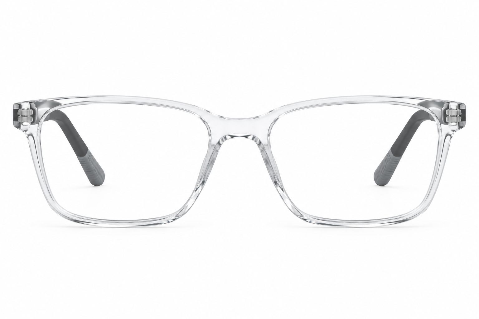 O3 Crystal Clear & Matte Black Grey Frame