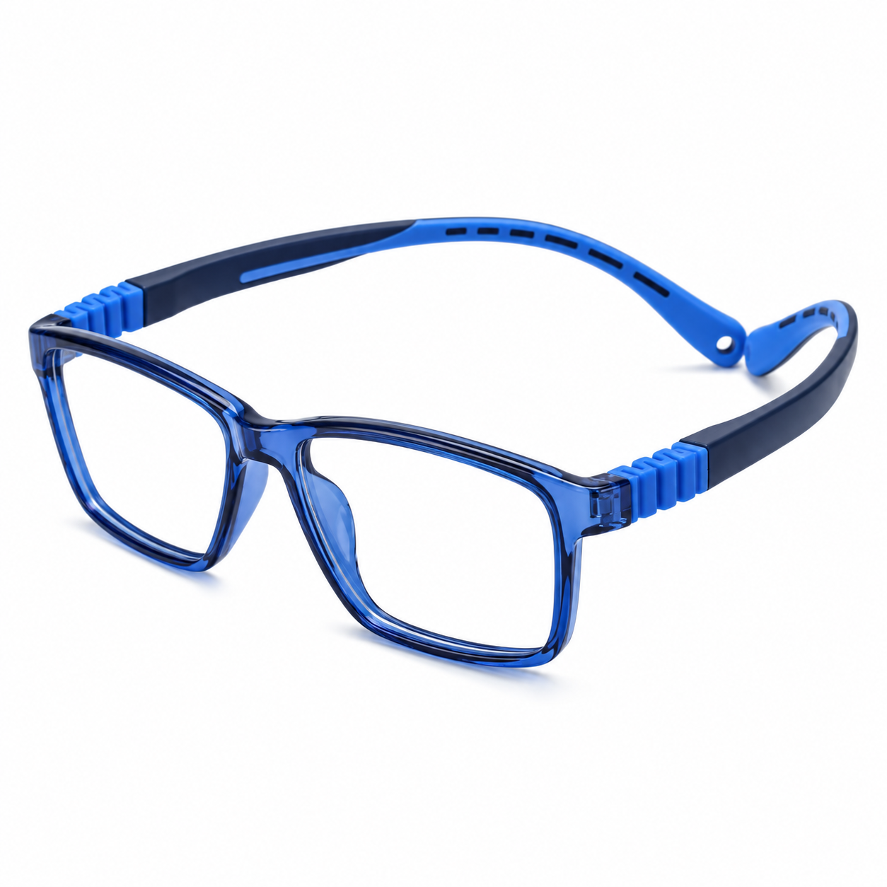 FANDO Kids Navy Sky Blue Rectangular Frame