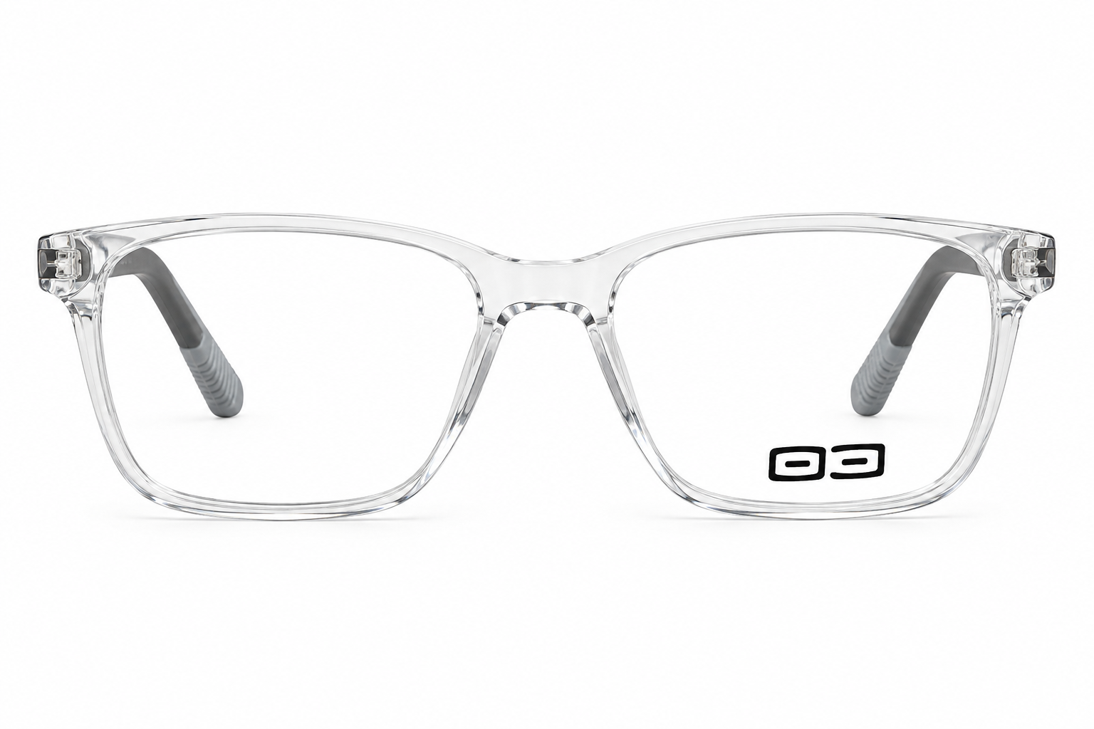 O3 Crystal Clear & Matte Black Grey Sport Frame