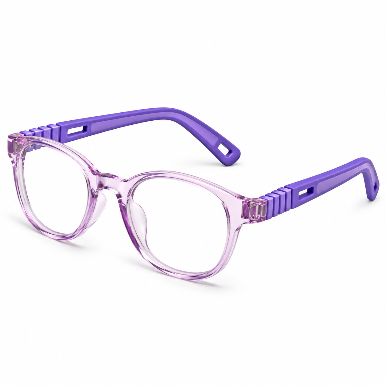 FANDO Kids Crystal Lavender Round Frame