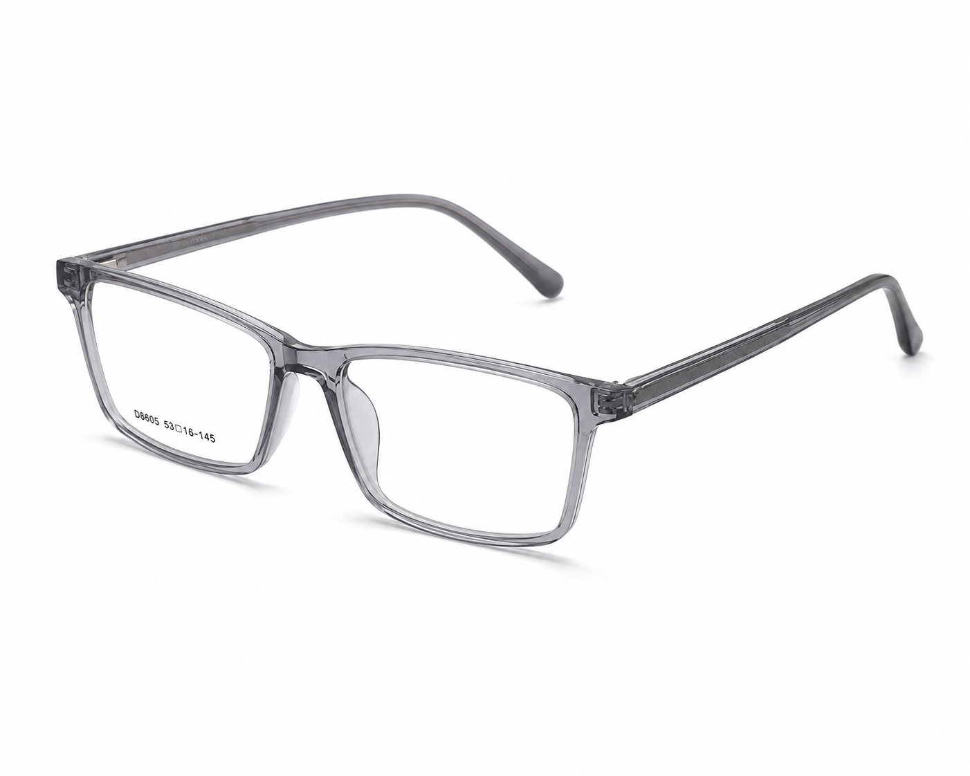 JET Translucent Smoke Grey Rectangular Frame