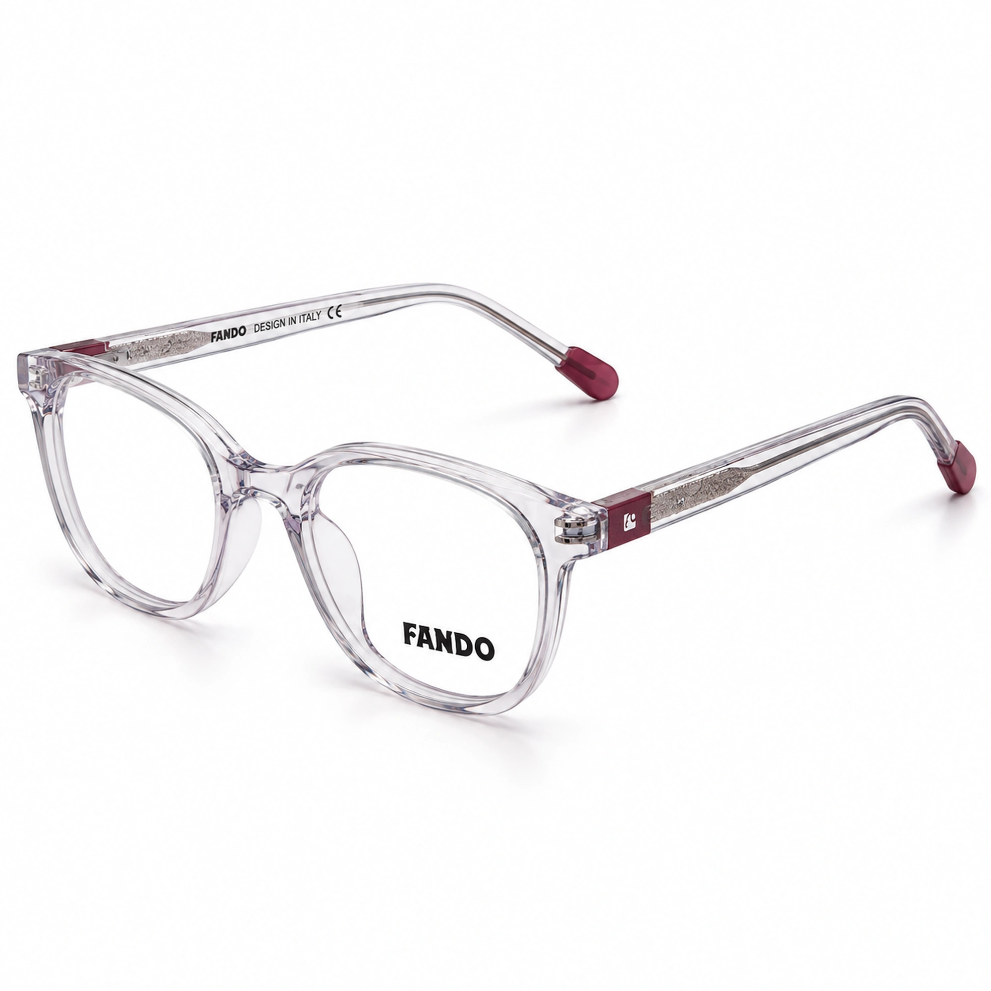 FANDO Lilac & Burgundy Rounded Square Frame