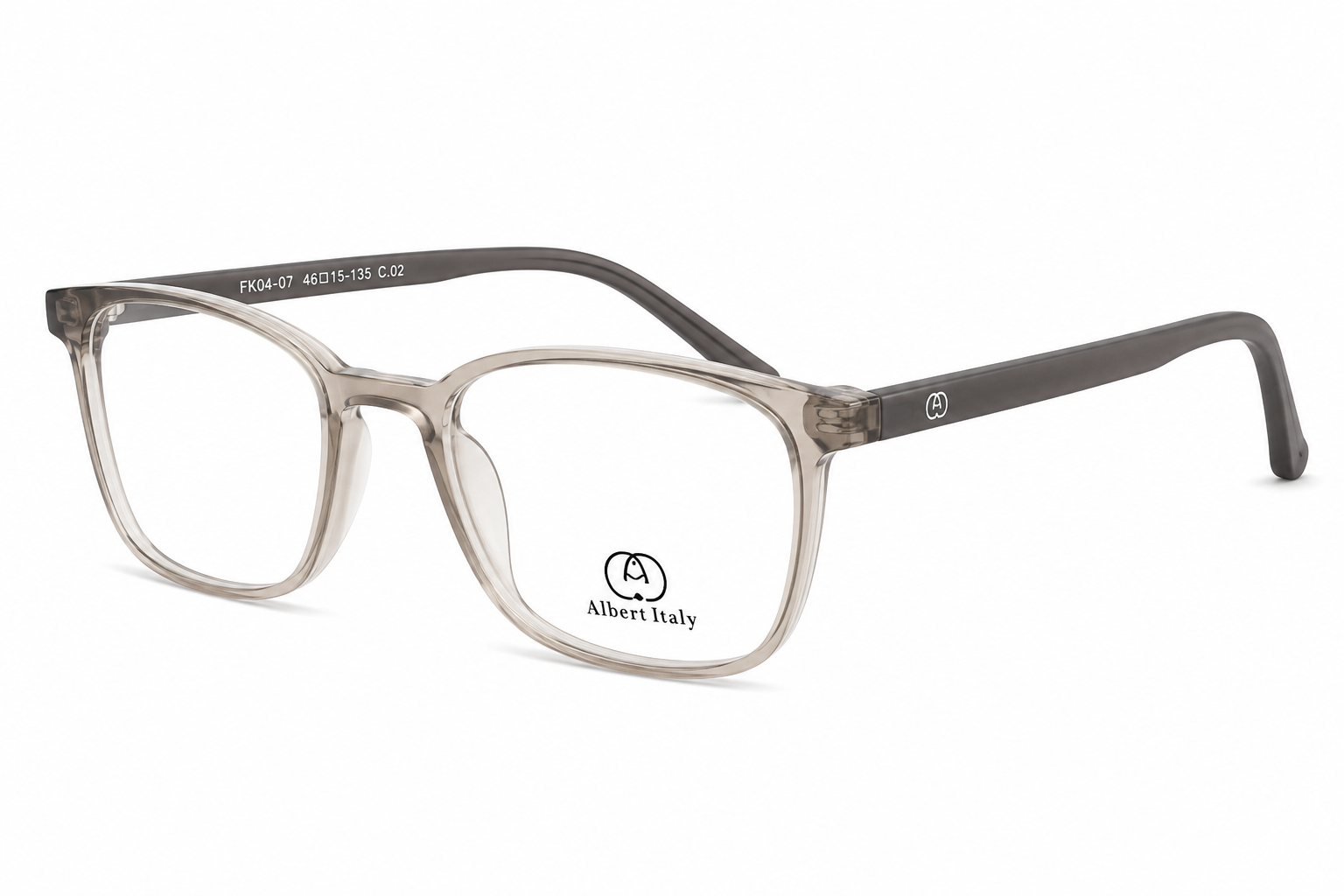 Albert Italy Frosted Grey Rectangular Frame