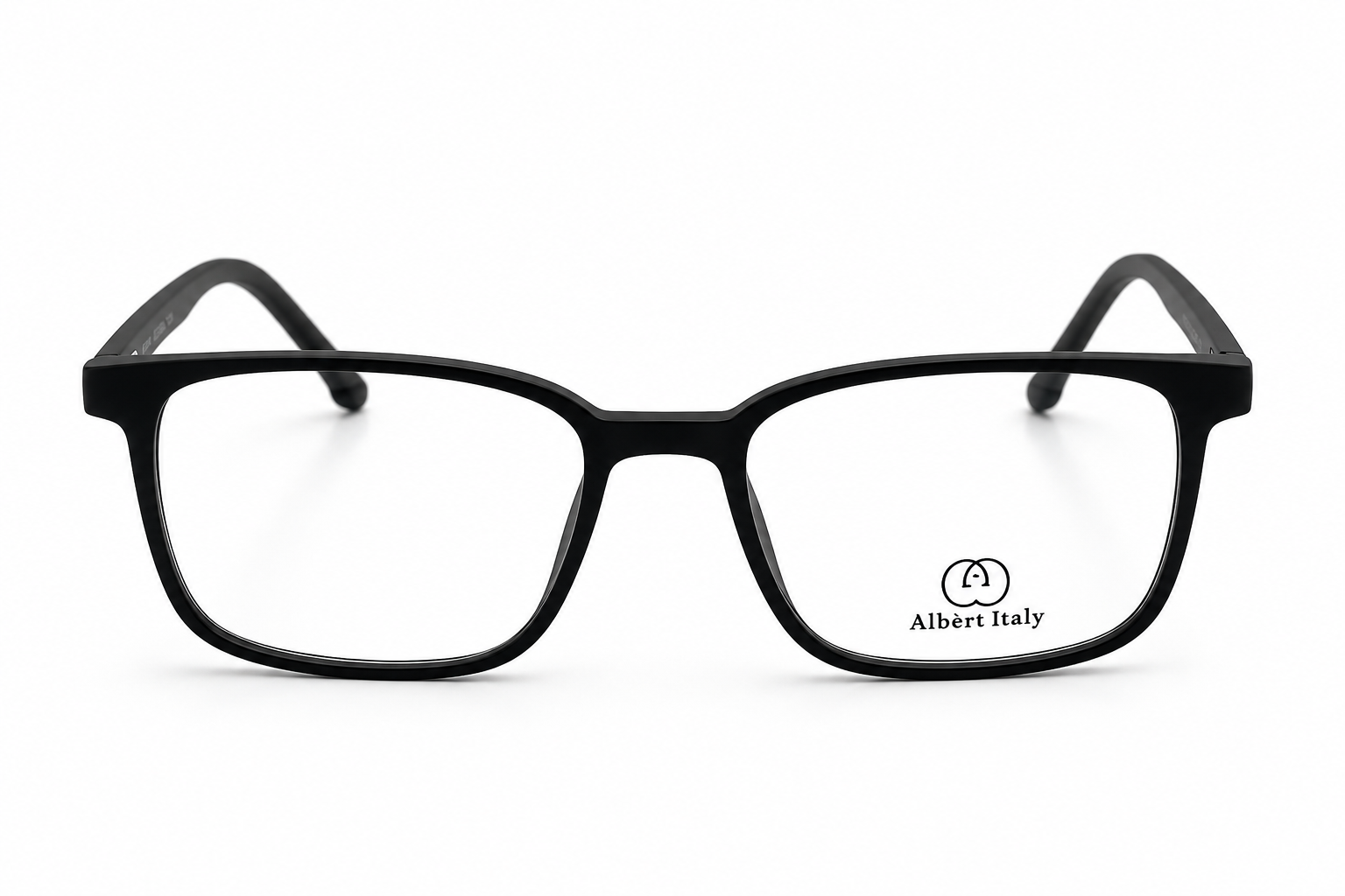 Albert Italy Matte Black Square Frame