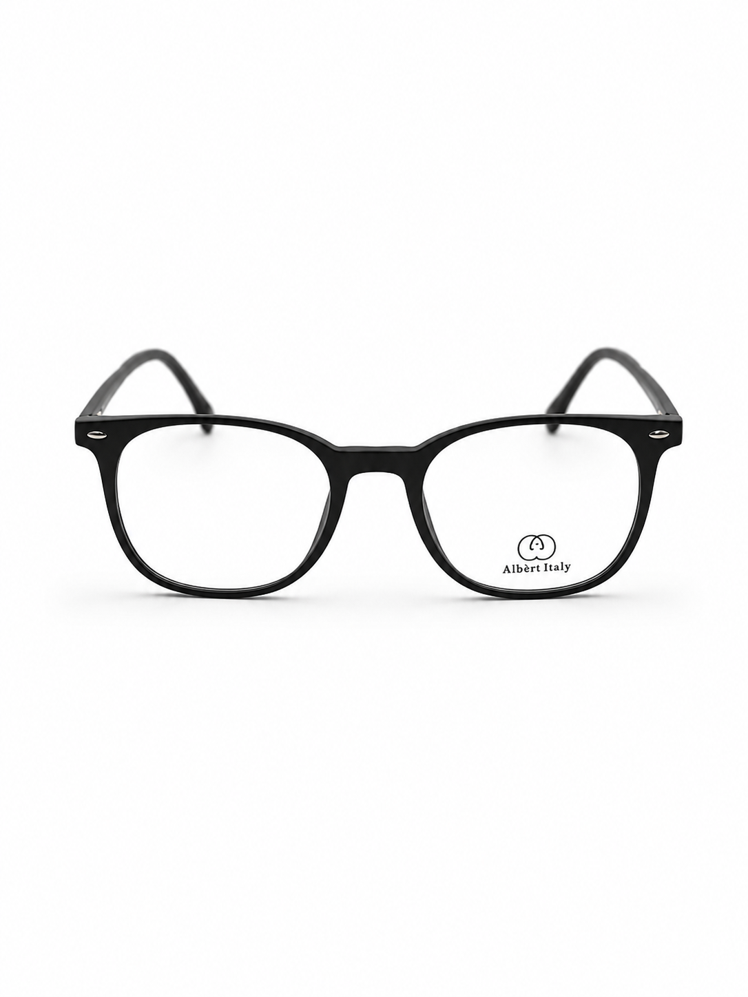 Albert Italy Matte Black Square Frame