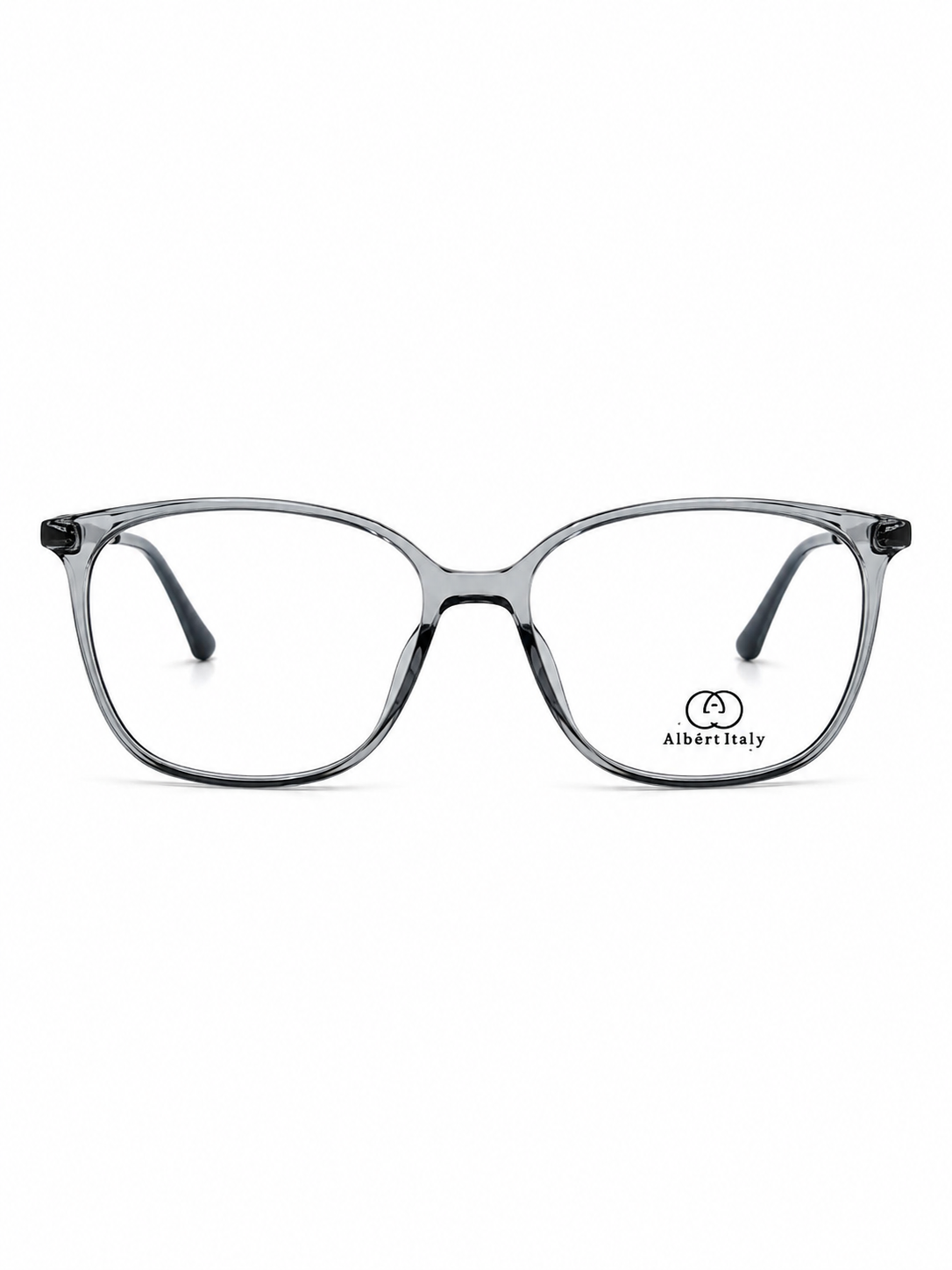 Albert Italy Transparent Grey Blue Oversized Square Frame
