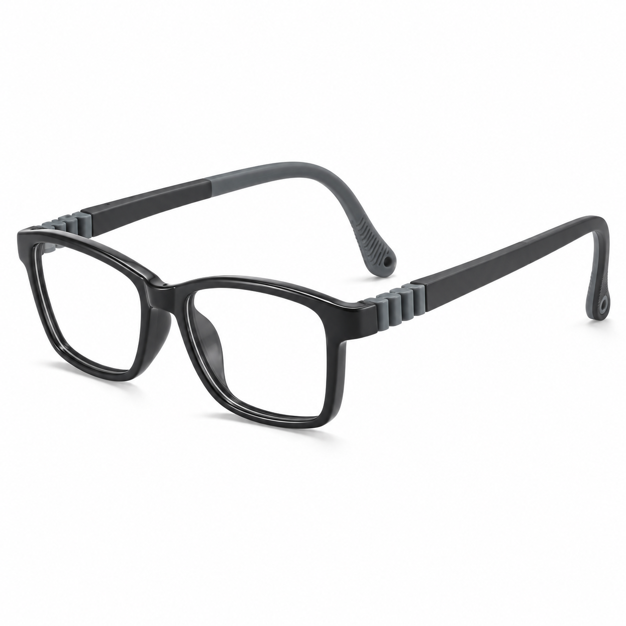 FANDO Kids Black Rounded Rectangle Frame