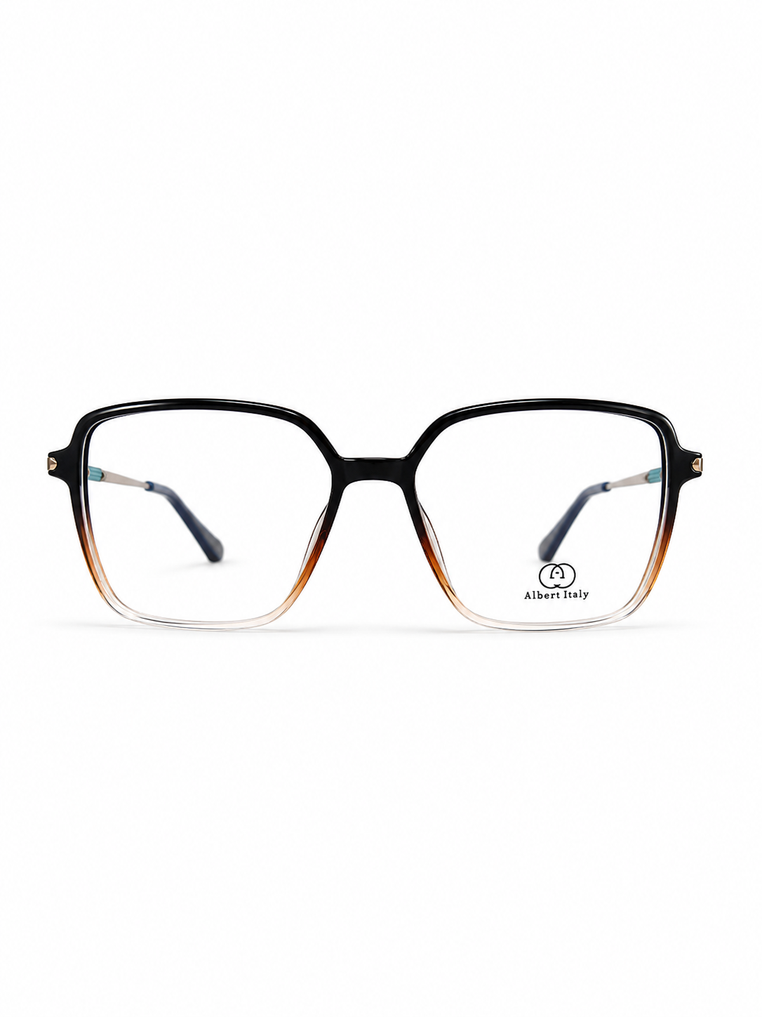 Albert Italy Black to Transparent Gradient & Blue Oversized Square Frame