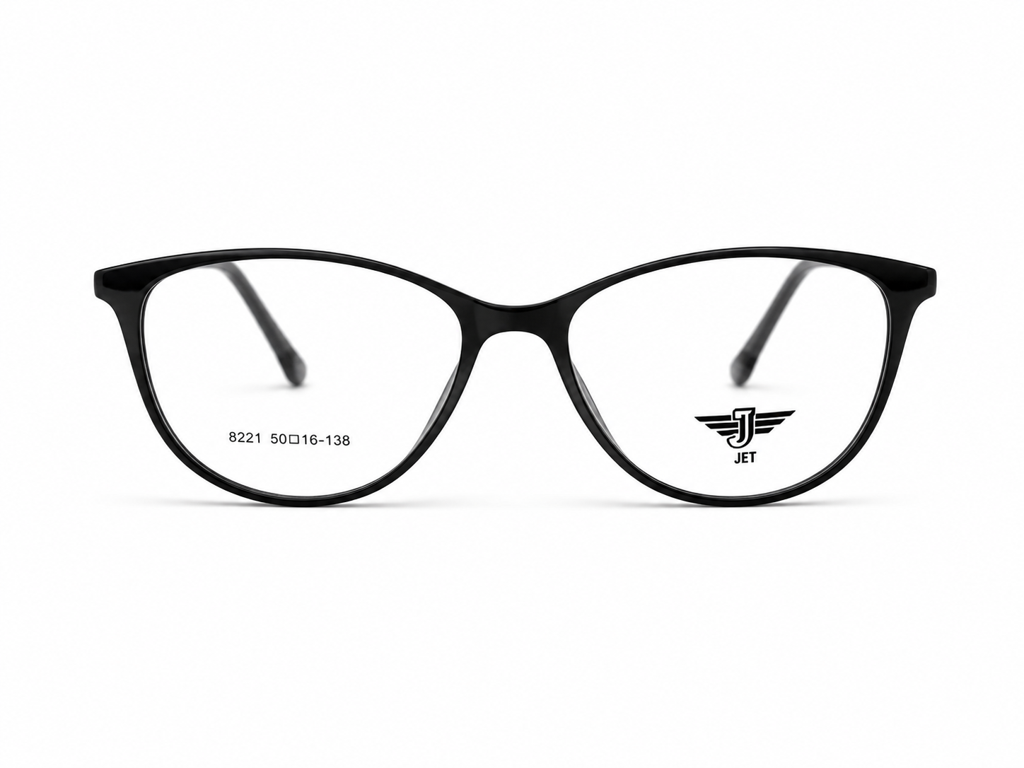 JET Classic Black Cat-Eye Acetate Frame