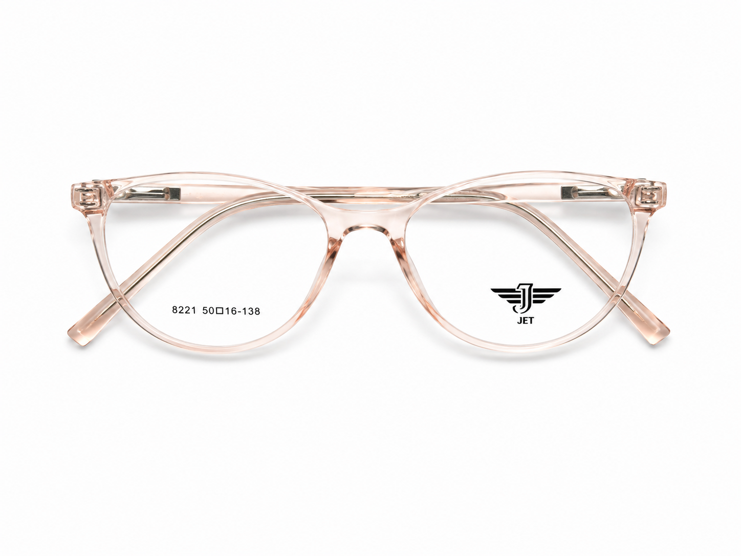 JET Transparent Blush Pink Cat-Eye Acetate Frame - Image 2