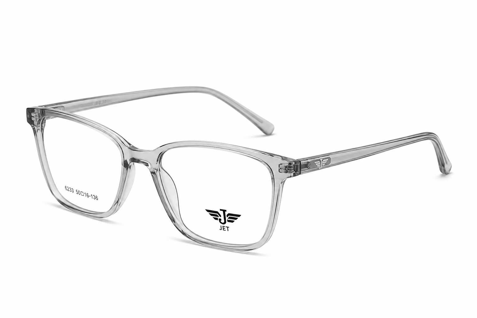 JET Translucent Grey Cat-Eye Optical Frame