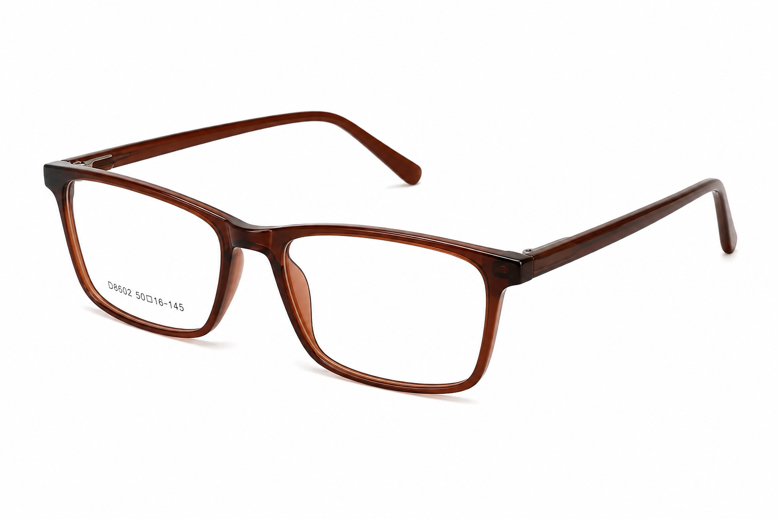 JET Glossy Tortoise Brown Rectangular Frame