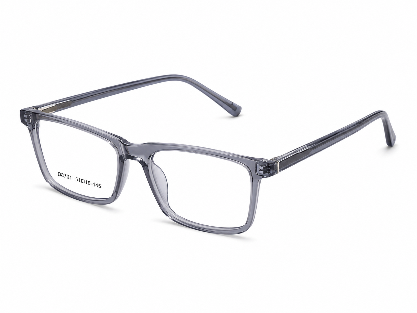 JET Translucent Blue-Grey Rectangular Frame