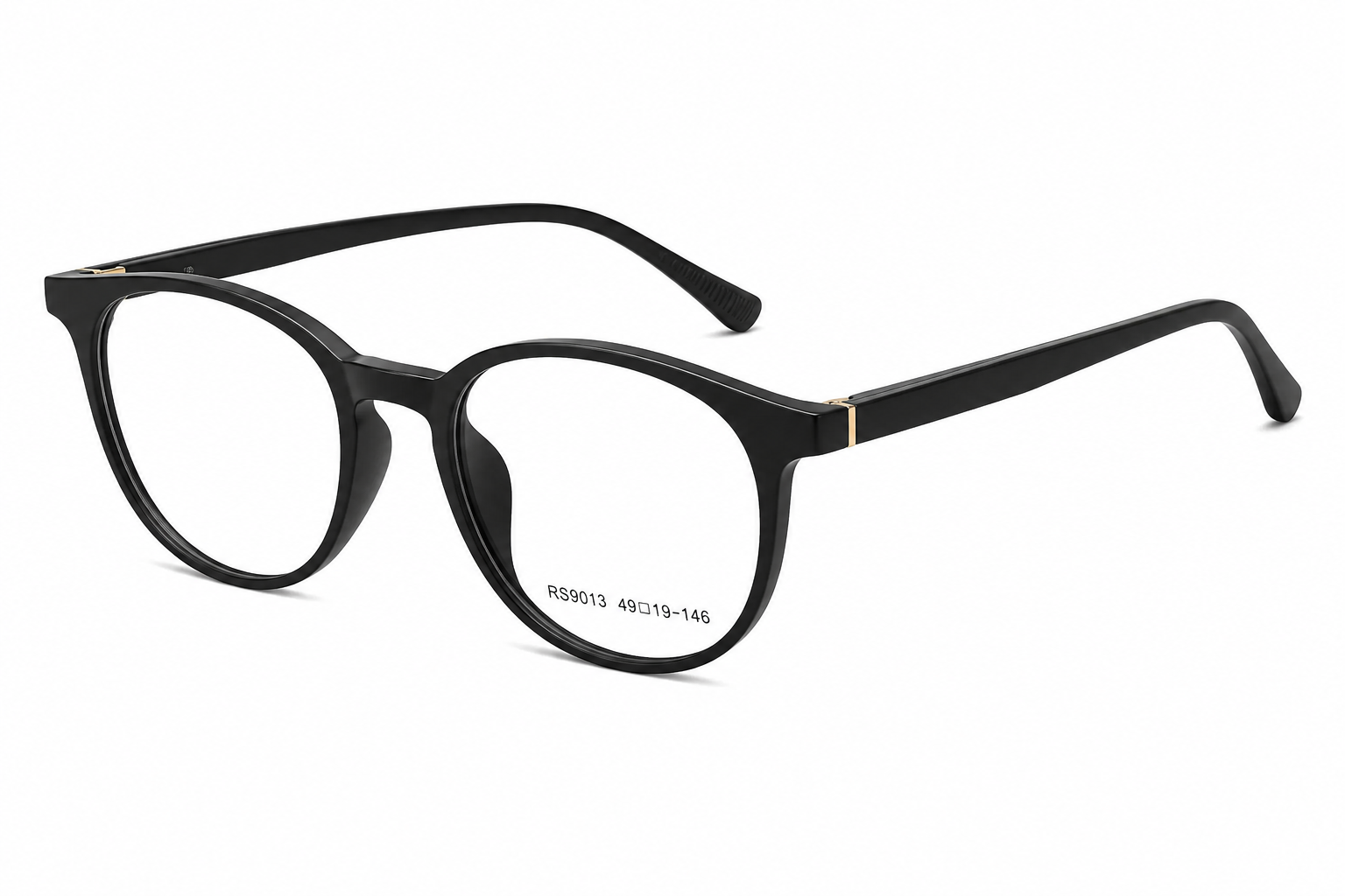JET Matte Black Round Panto Frame