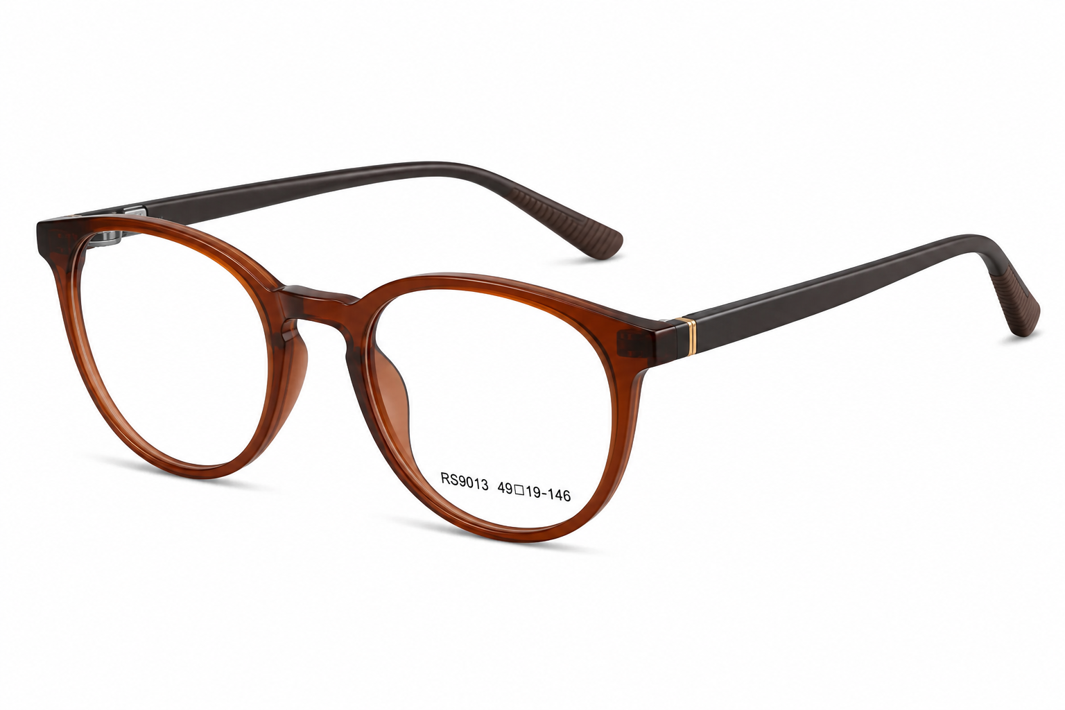 JET Tortoise Brown & Black Round Panto Frame