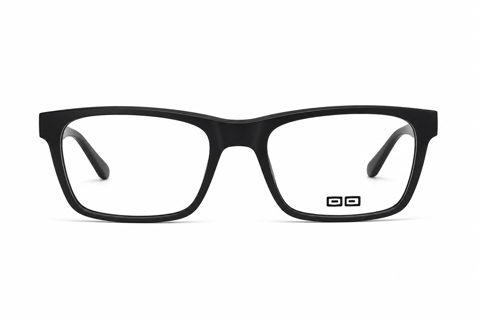 O3 Matte Black Rectangular Acetate Frame