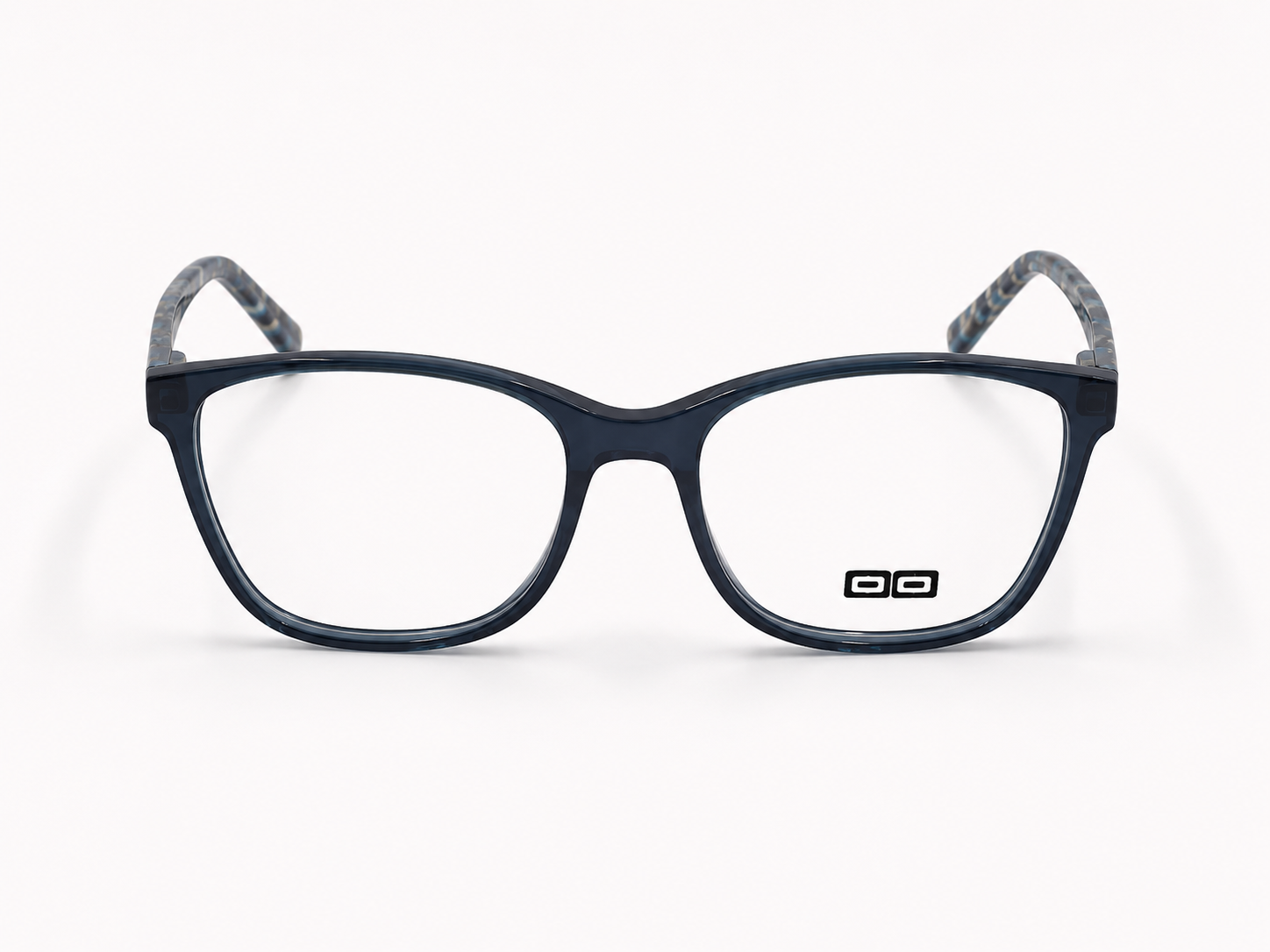O3 Deep Navy & Blue Tortoise Two-Tone Square Frame