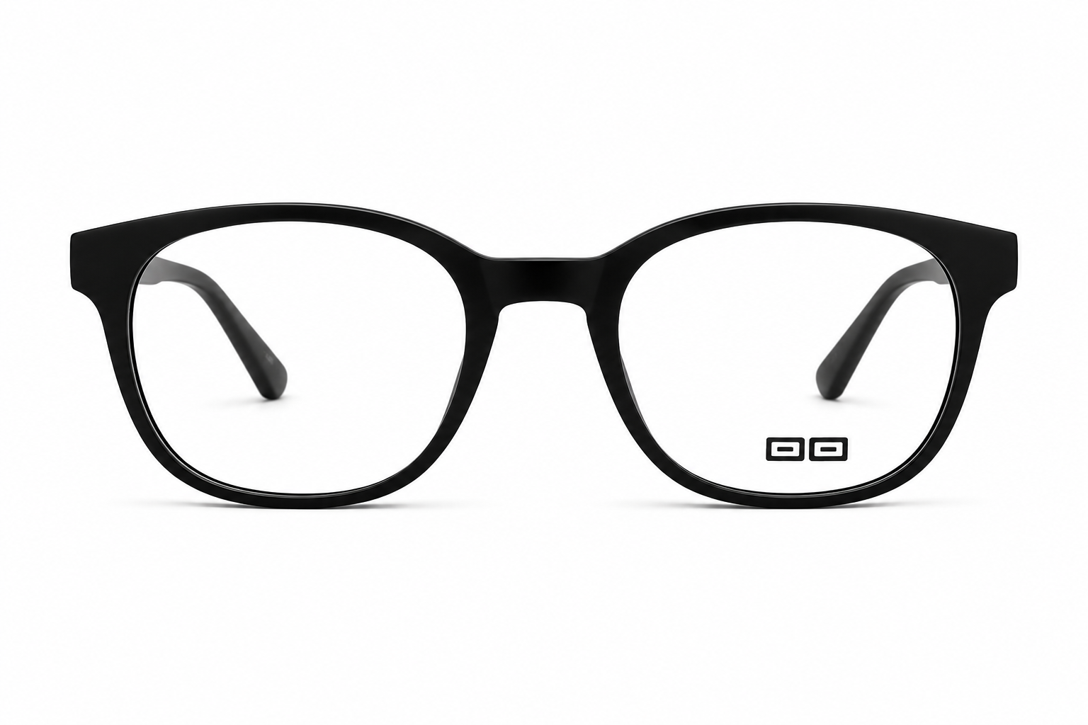 O3 Matte Black Round-Square Acetate Frame