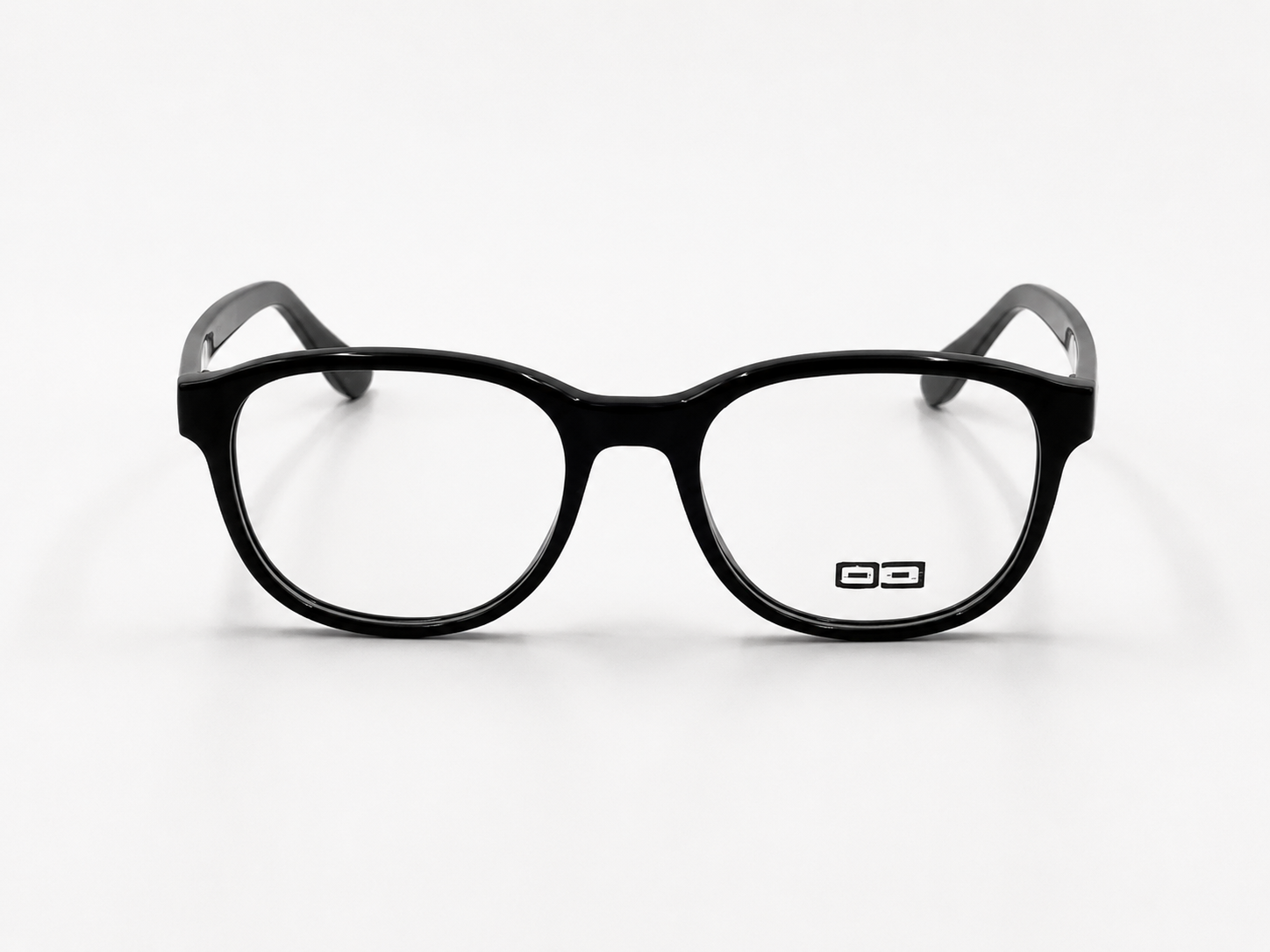 O3 Glossy Black Round Frame