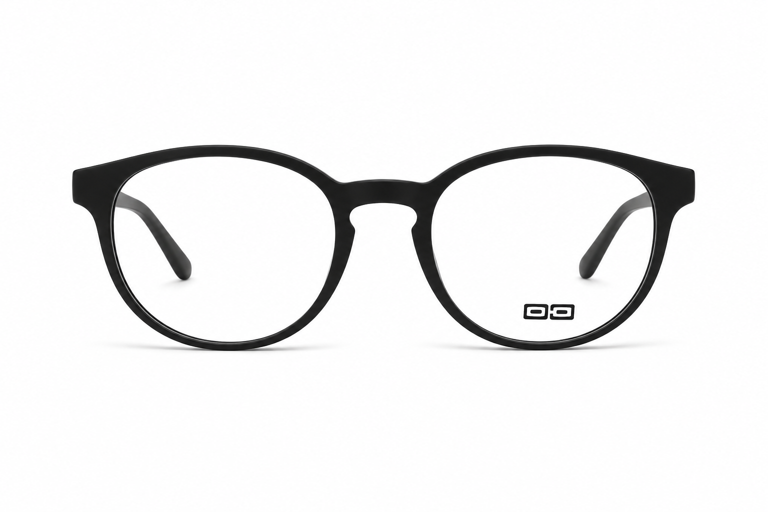 O3 Matte Black Round Acetate Optical Frame
