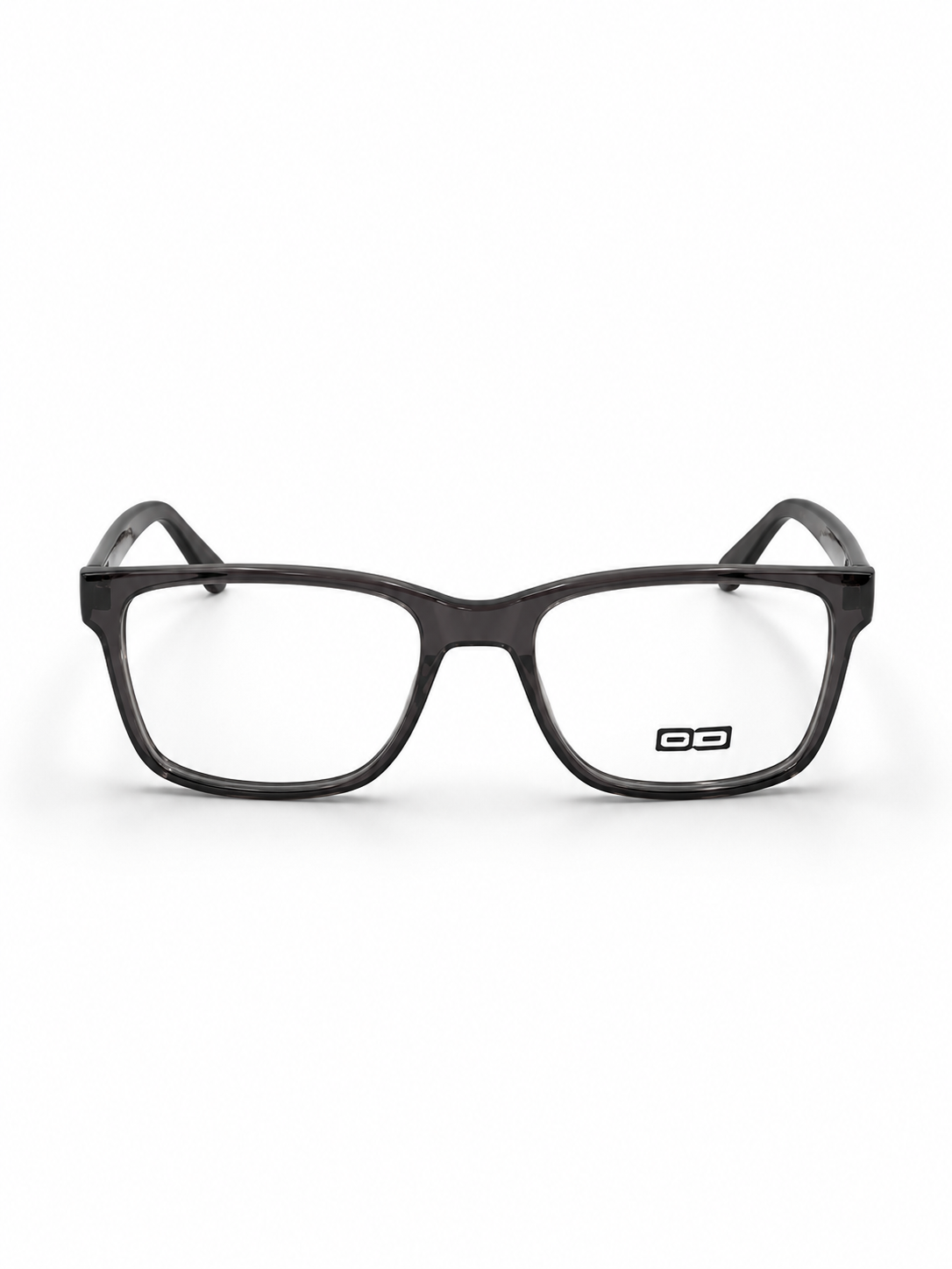 O3 Transparent Grey Rectangular Acetate Frame