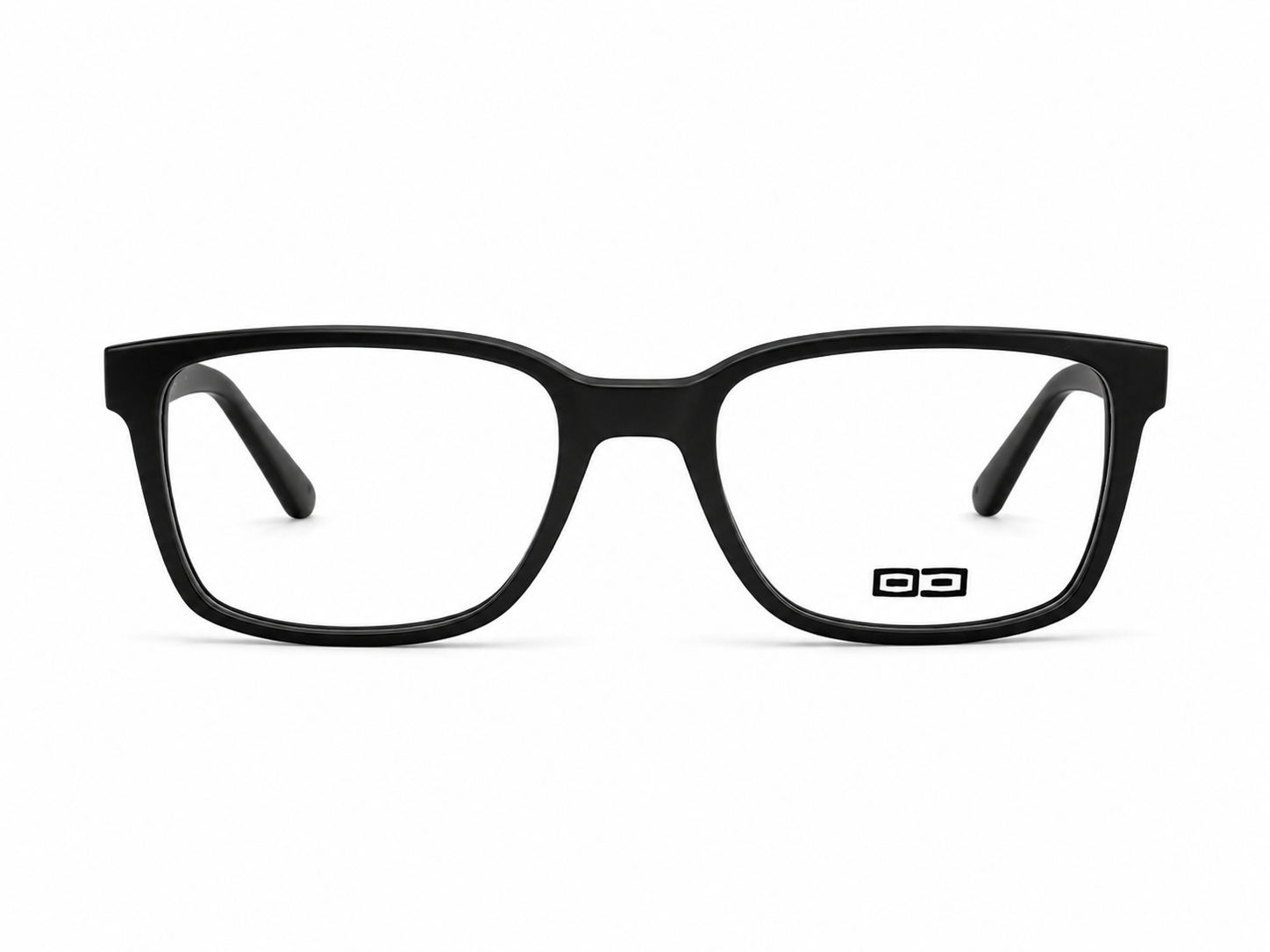 O3 Matte Black Rectangular Acetate Frame
