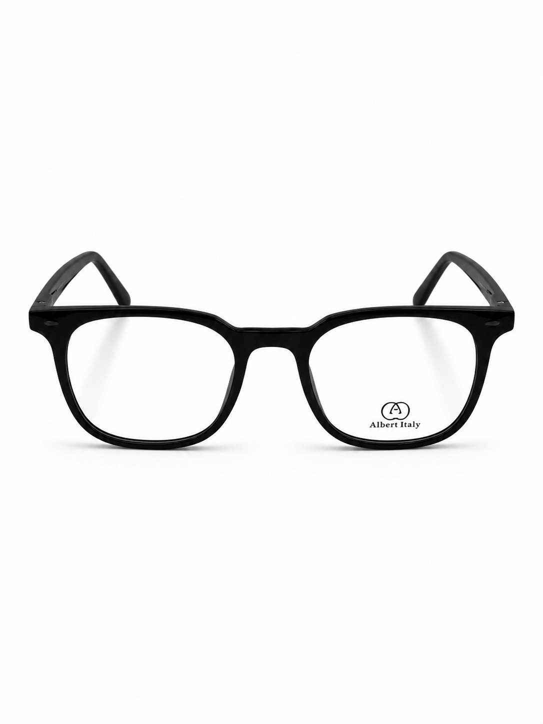 Albert Italy Matte Black Square Frame