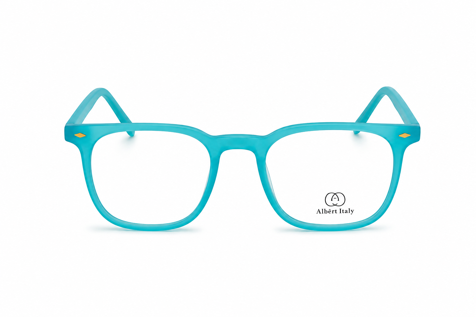 Albert Italy Frosted Teal Square Frame