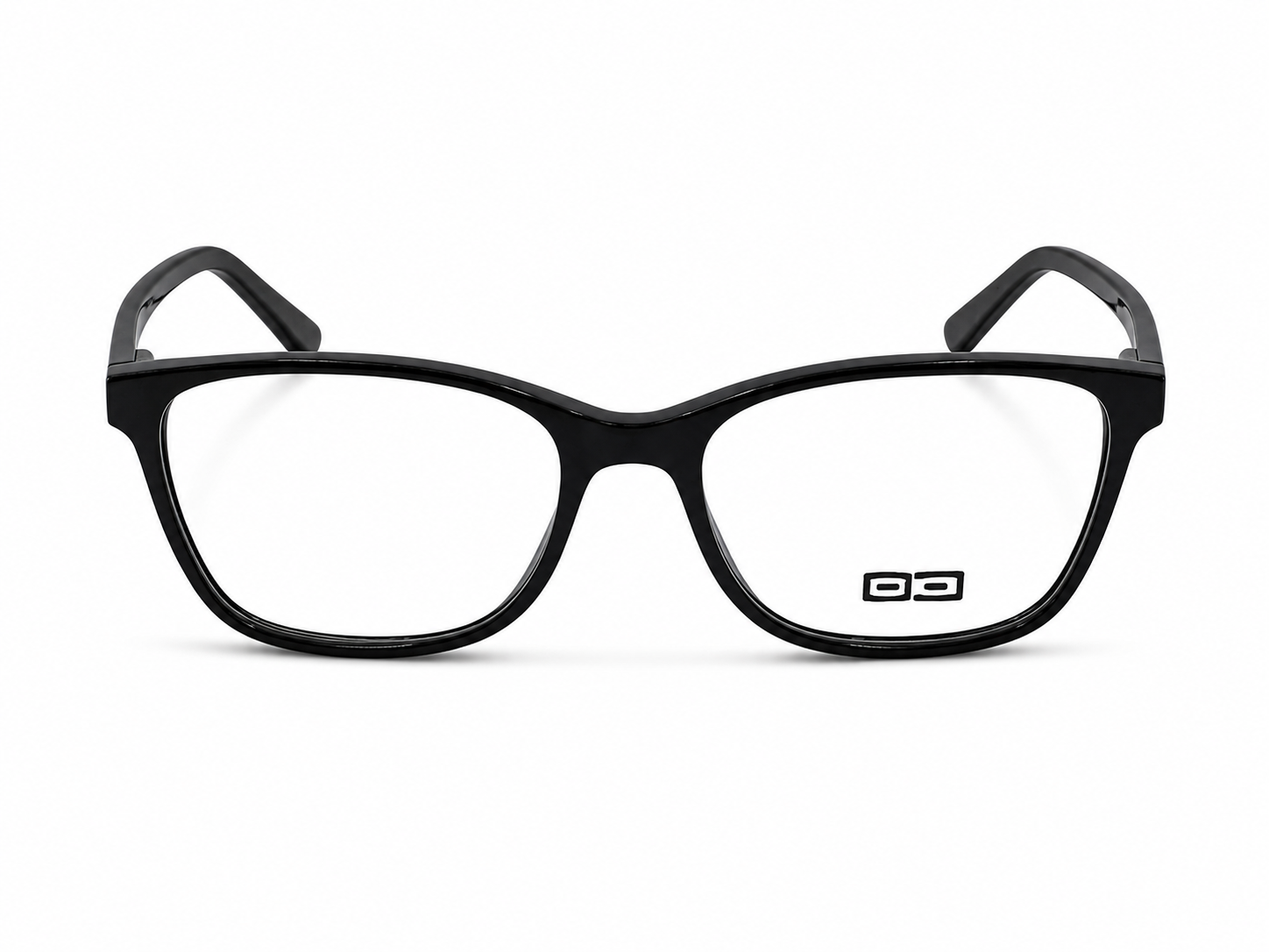 O3 Glossy Black Square Acetate Frame