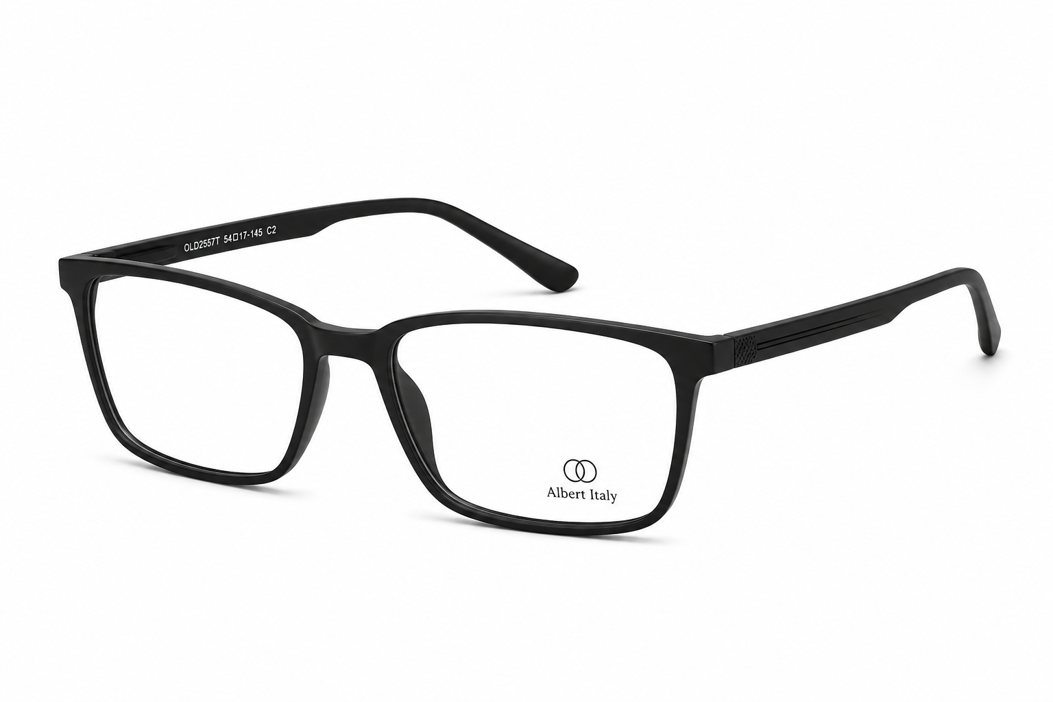 Albert Italy Matte Black Rectangular Frame