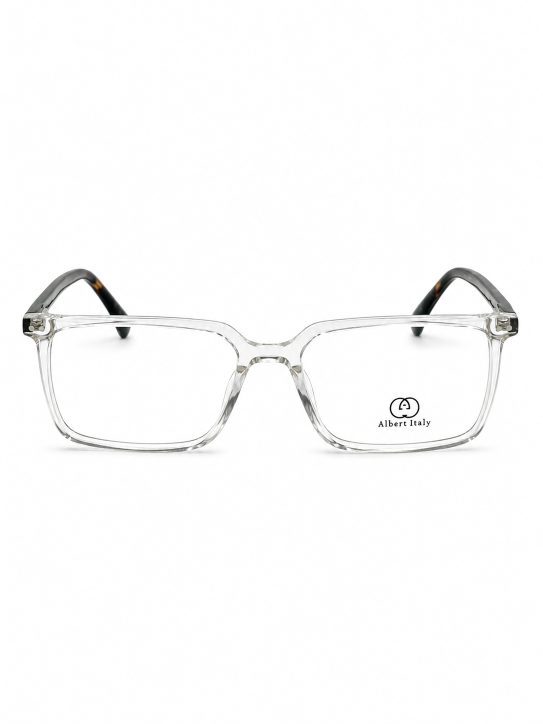 Albert Italy Crystal Clear & Tortoise Rectangular Frame