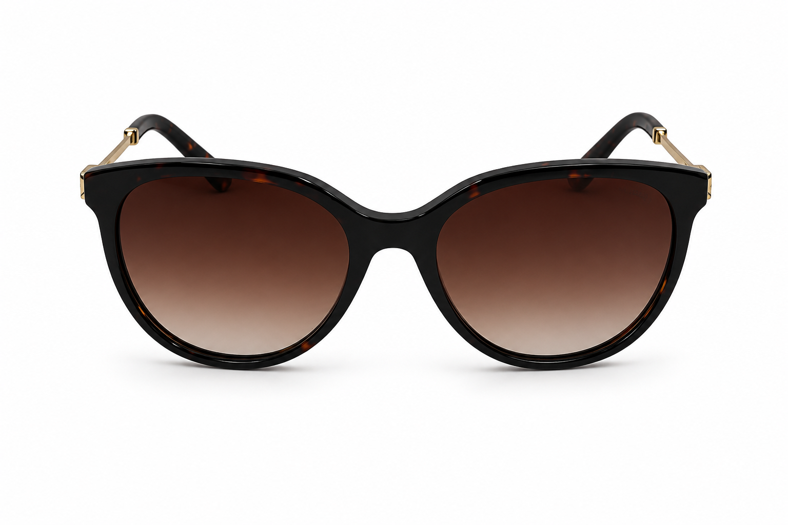 Albert Italy Dark Tortoise & Gold Cat-Eye Sunglasses