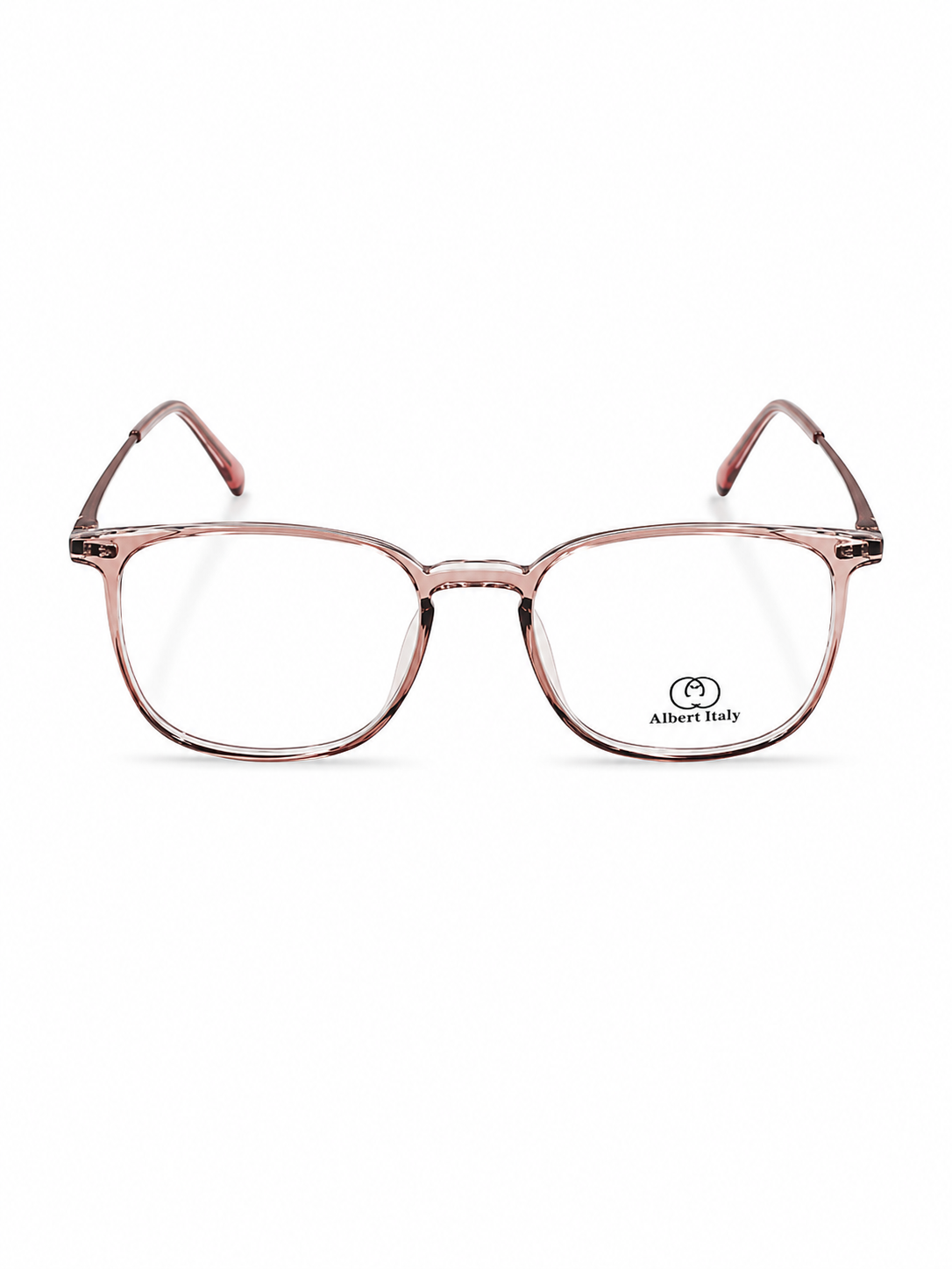 Albert Italy Transparent Pink Square TR90 Frame