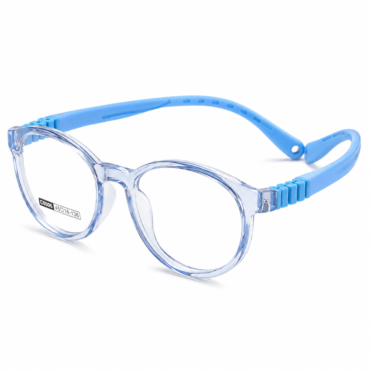 FANDO Kids Sky Blue Round Frame