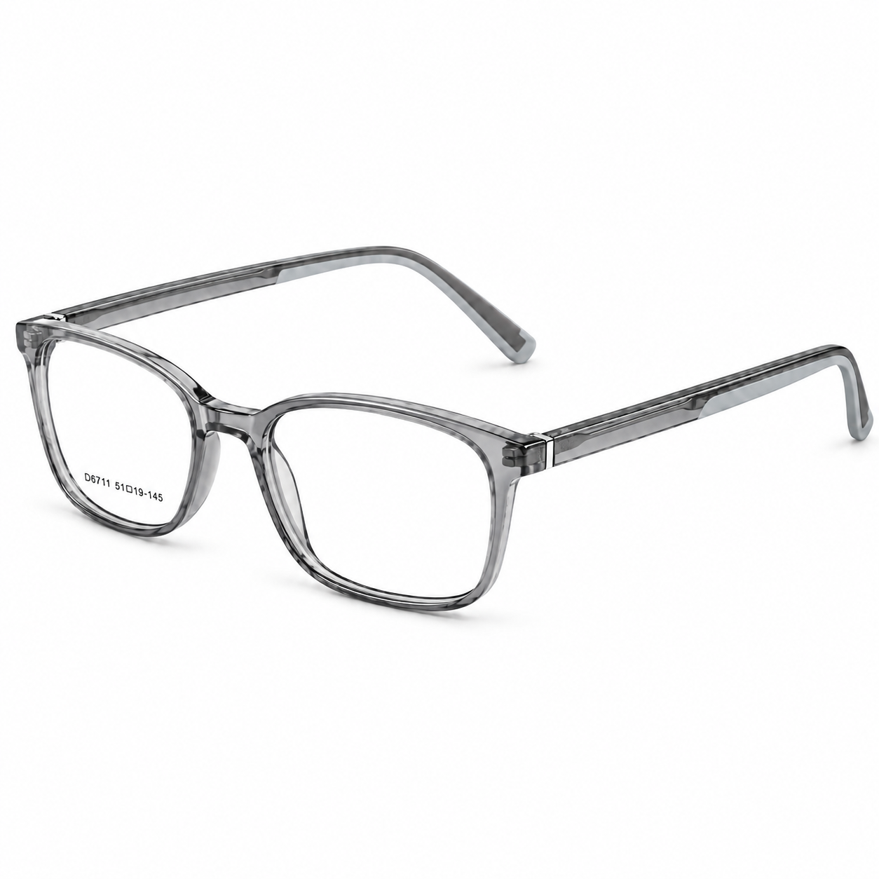 JET Crystal Clear Rectangular Acetate Frame
