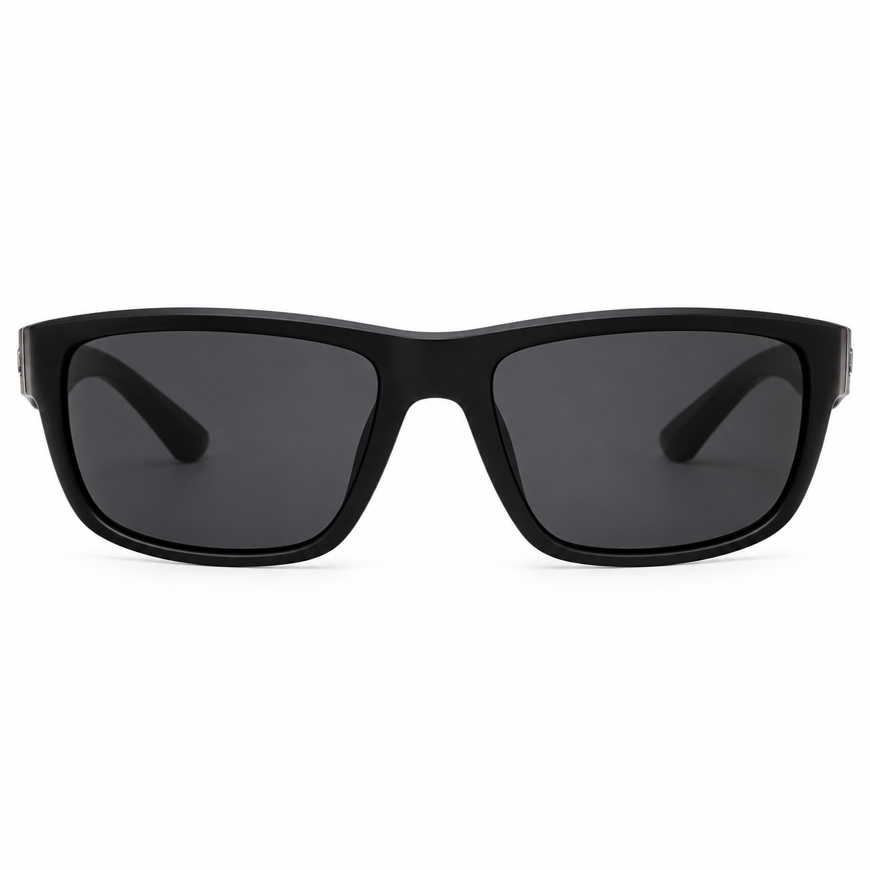 JET Matte Black Rectangular Sport Sunglasses